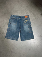 Load image into Gallery viewer, Blue Baggy Denim Shorts